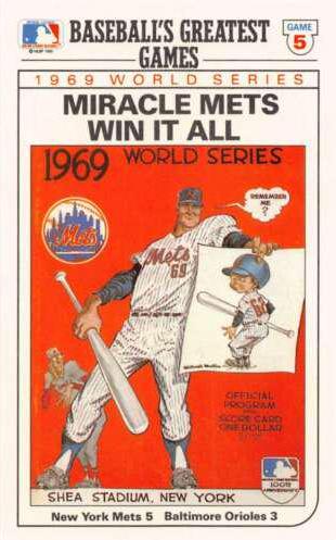 1969 World Series Game 5 #6 Baseball Cards 1989 Topps Ljn Baseball Talk