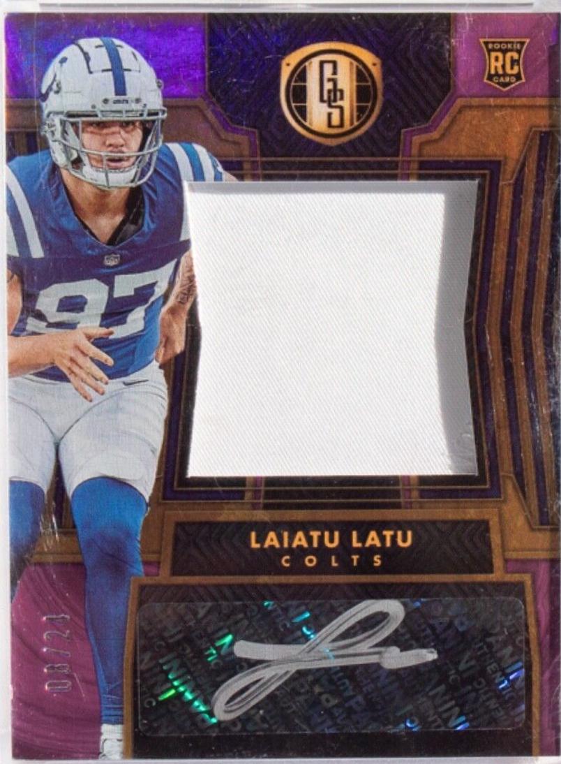 Laiatu Latu #115 Football Cards 2024 Panini Gold Standard Autograph