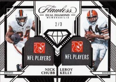Nick Chubb #8 Football Cards 2023 Panini Flawless Patch
