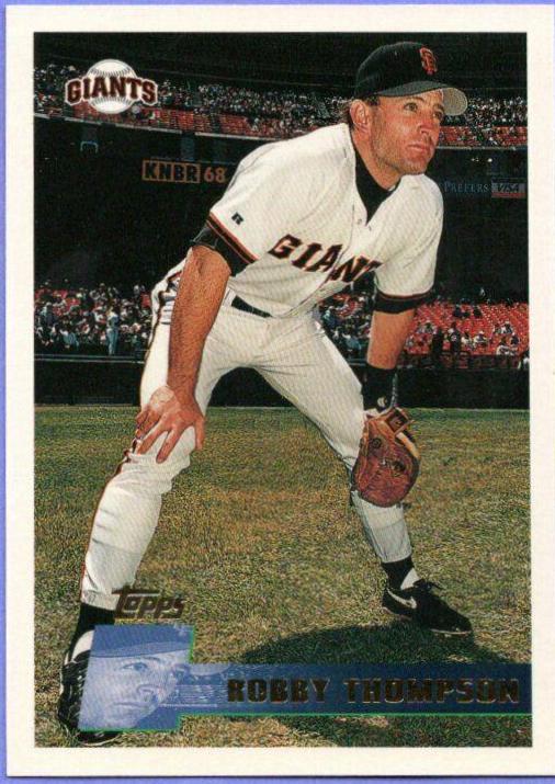 Robby Thompson #391 Baseball Cards 1996 Topps
