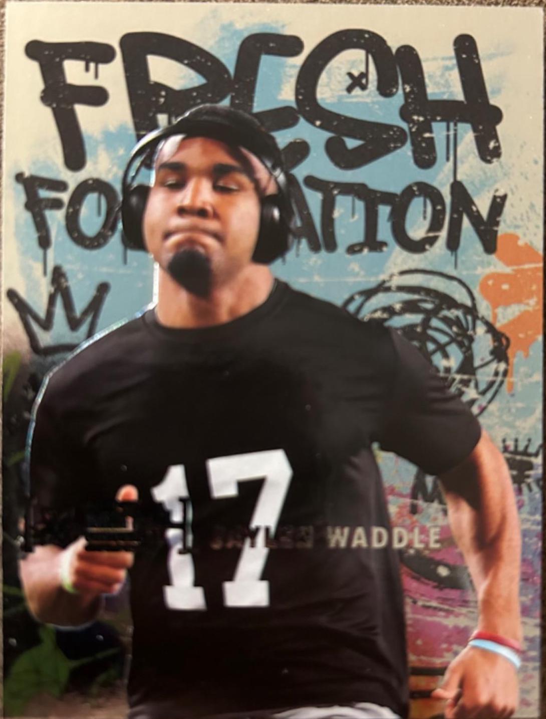 Jaylen Waddle #FF37 Football Cards 2021 Skybox Metal Universe Champions Fresh Foundation