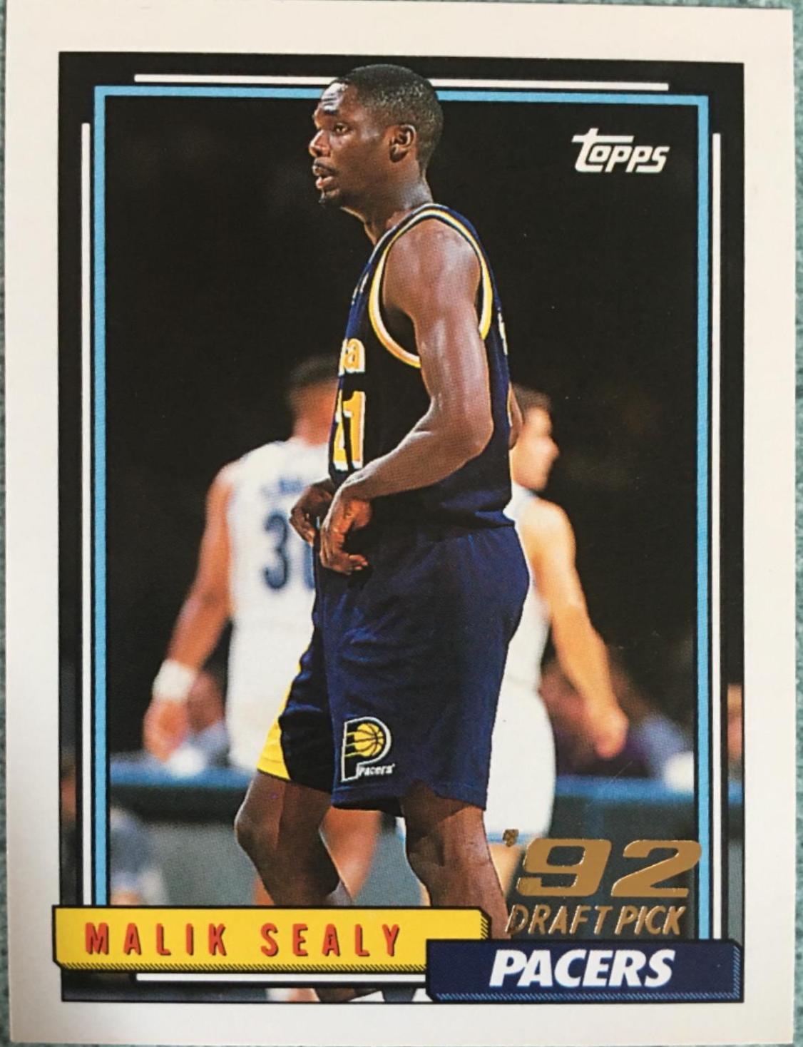 Malik Sealy #269 Basketball Cards 1992 Topps