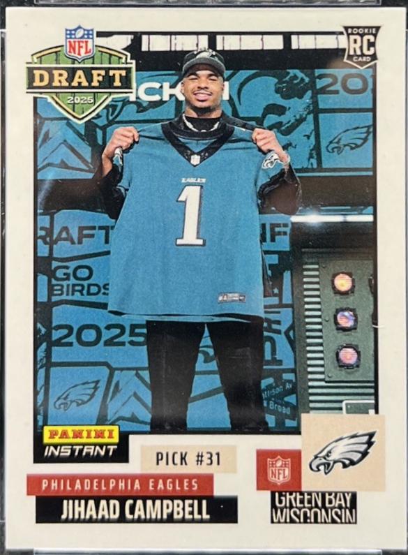 Jihaad Campbell #NFLDN-13 2025 Panini Instant Draft Night Football
