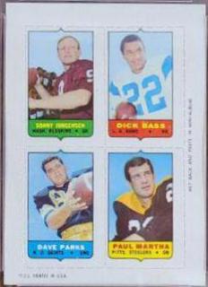 Sonny Jurgensen, Dick Bass, Dave Parks, Paul Martha
