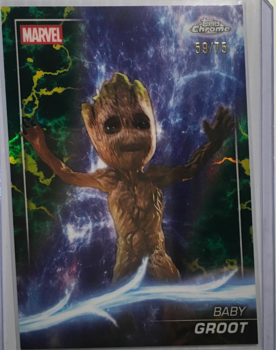 Baby Groot [Loki Refractor] #73 Prices | Marvel 2025 Topps Chrome
