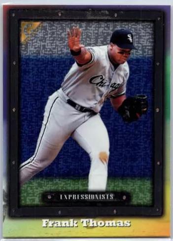 Frank Thomas #100 Baseball Cards 1998 Topps Gallery Expressionists