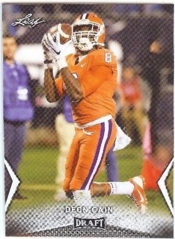 Deon Cain #18 Football Cards 2018 Leaf Draft