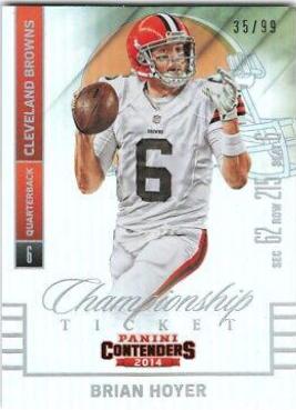 Brian Hoyer [Championship Ticket] #18