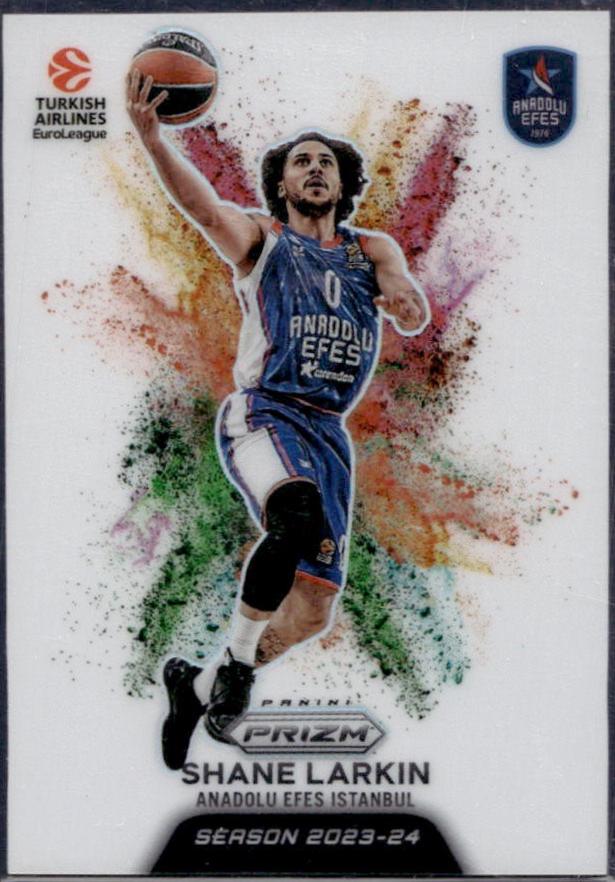 Shane Larkin #3 Basketball Cards 2023 Panini Prizm EuroLeague Color Blast