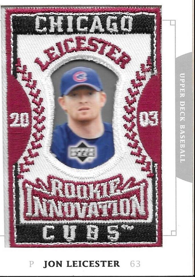 Jon Leicester #157 2003 Upper Deck Patch Collection Baseball