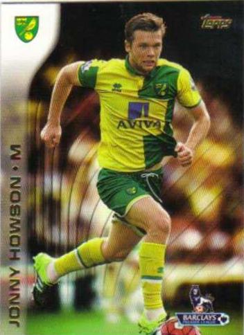 Jonny Howson #87 Soccer Cards 2015 Topps Premier Gold