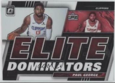 Paul George #5 Basketball Cards 2019 Panini Donruss Optic Elite Dominators
