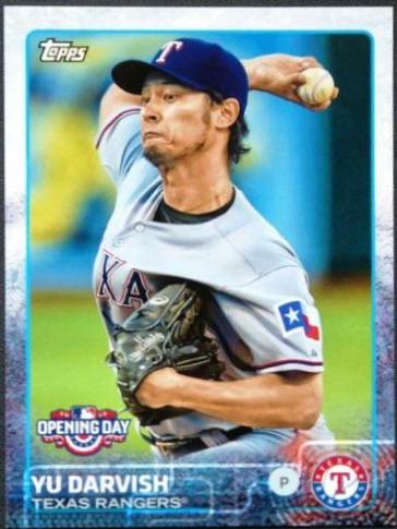 Yu Darvish #9 Baseball Cards 2015 Topps Opening Day