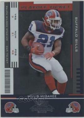 Willis McGahee #13 Football Cards 2005 Playoff Contenders