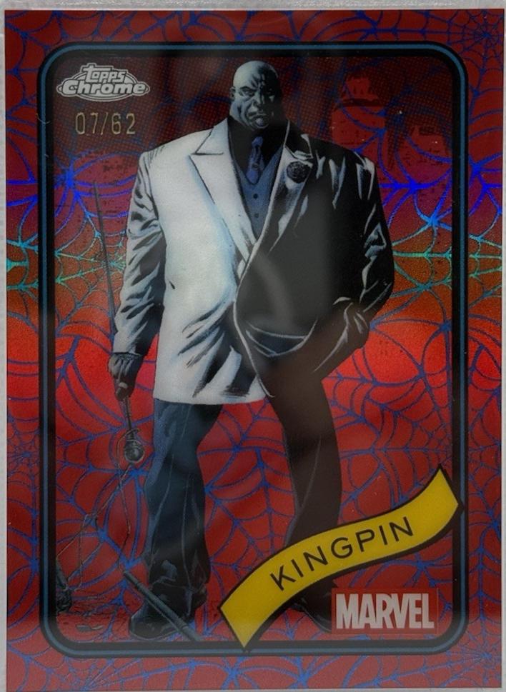 Kingpin Blue & Red Spider Web Refractor