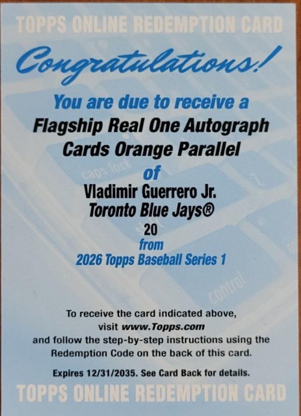 Vladimir Guerrero Jr. [Orange Foil] #20