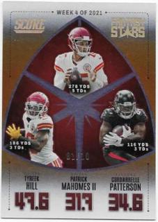 Tyreek Hill, Patrick Mahomes II, Cordarrelle Patterson