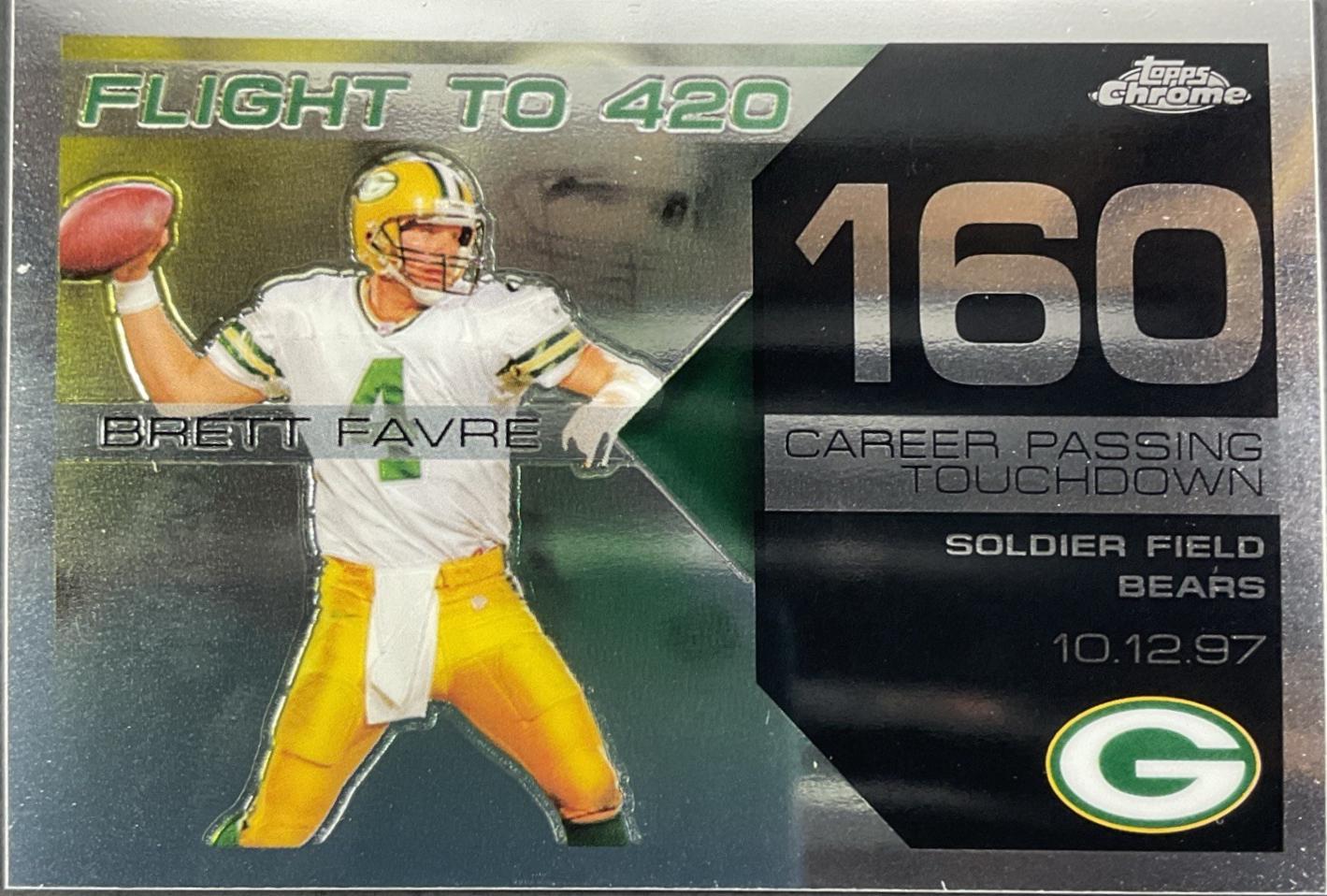 Brett Favre #BFC-BF160 2007 Topps Chrome Football Brett Favre Collection
