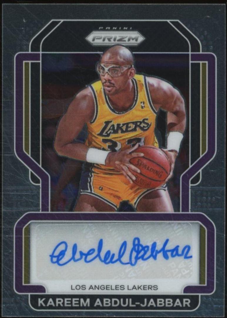 Kareem Abdul Jabbar #SG-KAJ Basketball Cards 2021 Panini Prizm Signatures