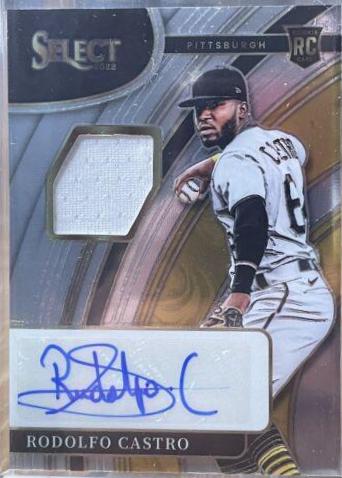 Rodolfo Castro #RJA-RO Baseball Cards 2022 Panini Select Rookie Jersey Autographs