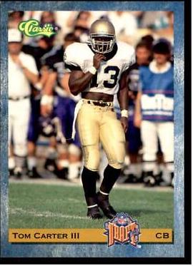 Tom Carter #67 Football Cards 1993 Classic