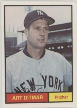 Art Ditmar #21 Baseball Cards 1982 Galasso 1961 World Champions New York Yankees