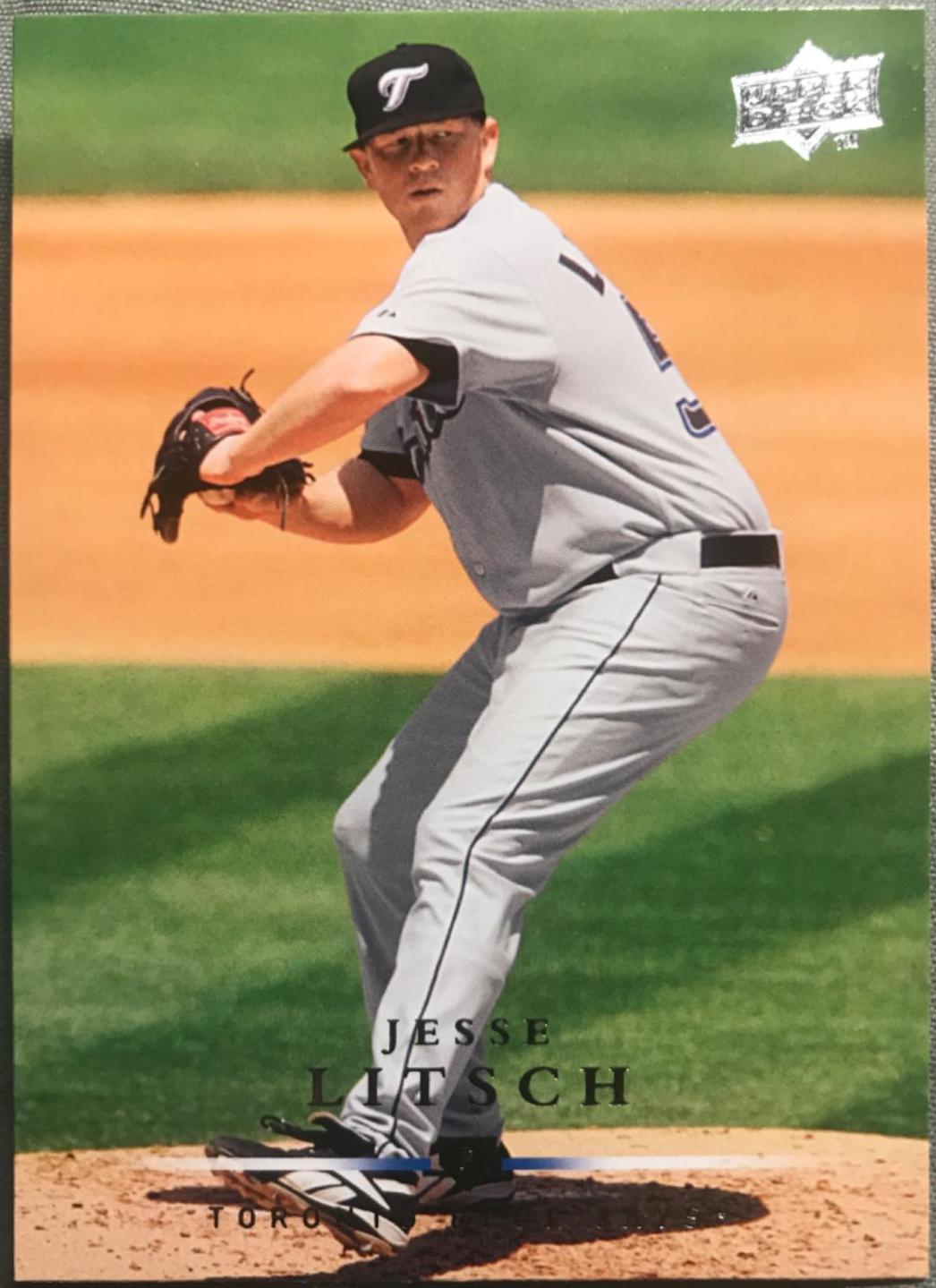 Jesse Litsch #33 Baseball Cards 2008 Upper Deck