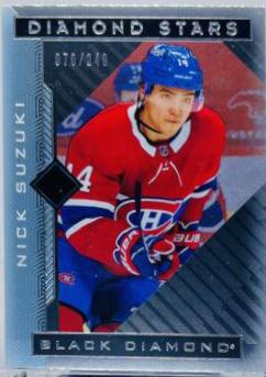 Nick Suzuki #BDS-NS Hockey Cards 2021 Upper Deck Black Diamond Stars