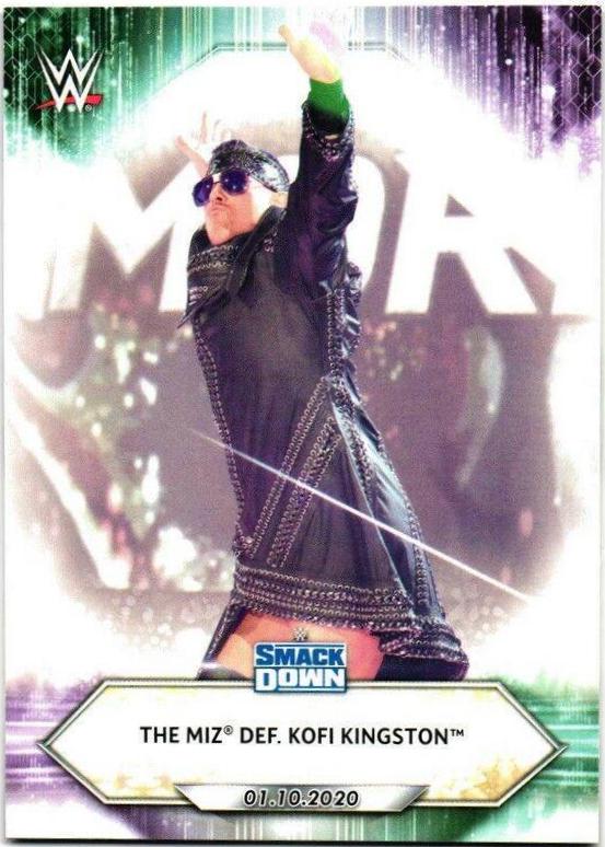 The Miz def. Kofi Kingston #4 Wrestling Cards 2021 Topps WWE