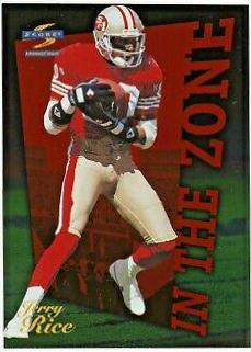 Jerry Rice #17 Football Cards 1996 Panini Score in the Zone