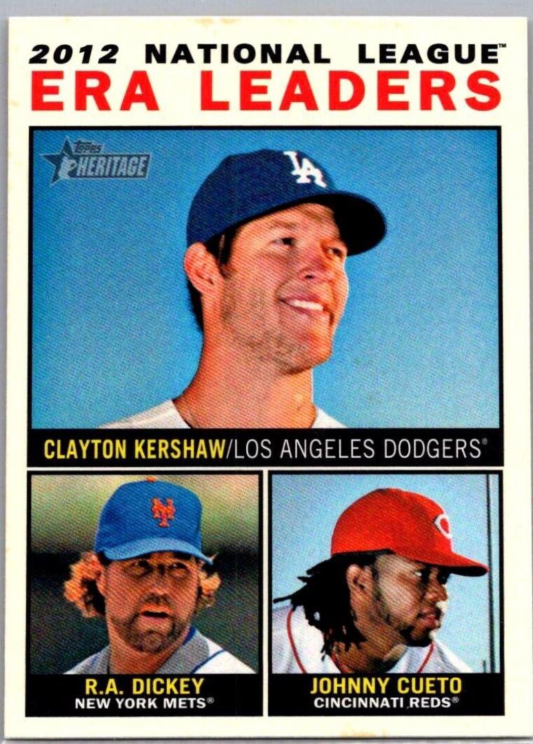 NL ERA Leaders #1 Baseball Cards 2013 Topps Heritage