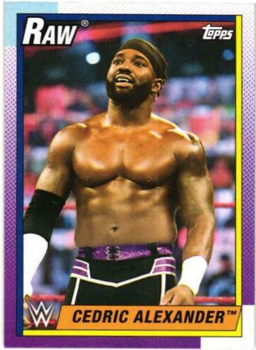 Cedric Alexander #7 Wrestling Cards 2021 Topps Heritage WWE