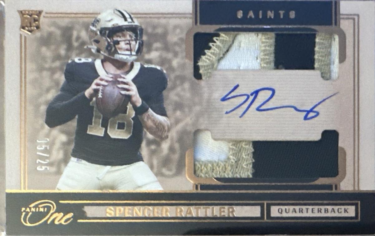 Spencer Rattler [Bronze Rookie Dual Patch Autograph] #49