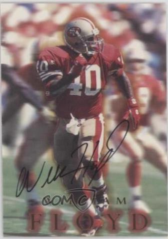 William Floyd #A3 Football Cards 1996 Skybox Premium Autographs