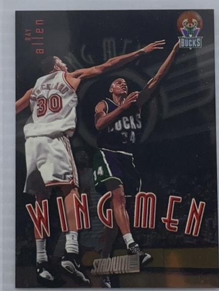 Ray Allen #W15 Basketball Cards 1998 Stadium Club Wing Men