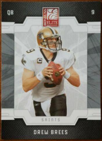 Drew Brees #60 Football Cards 2009 Panini Donruss Elite