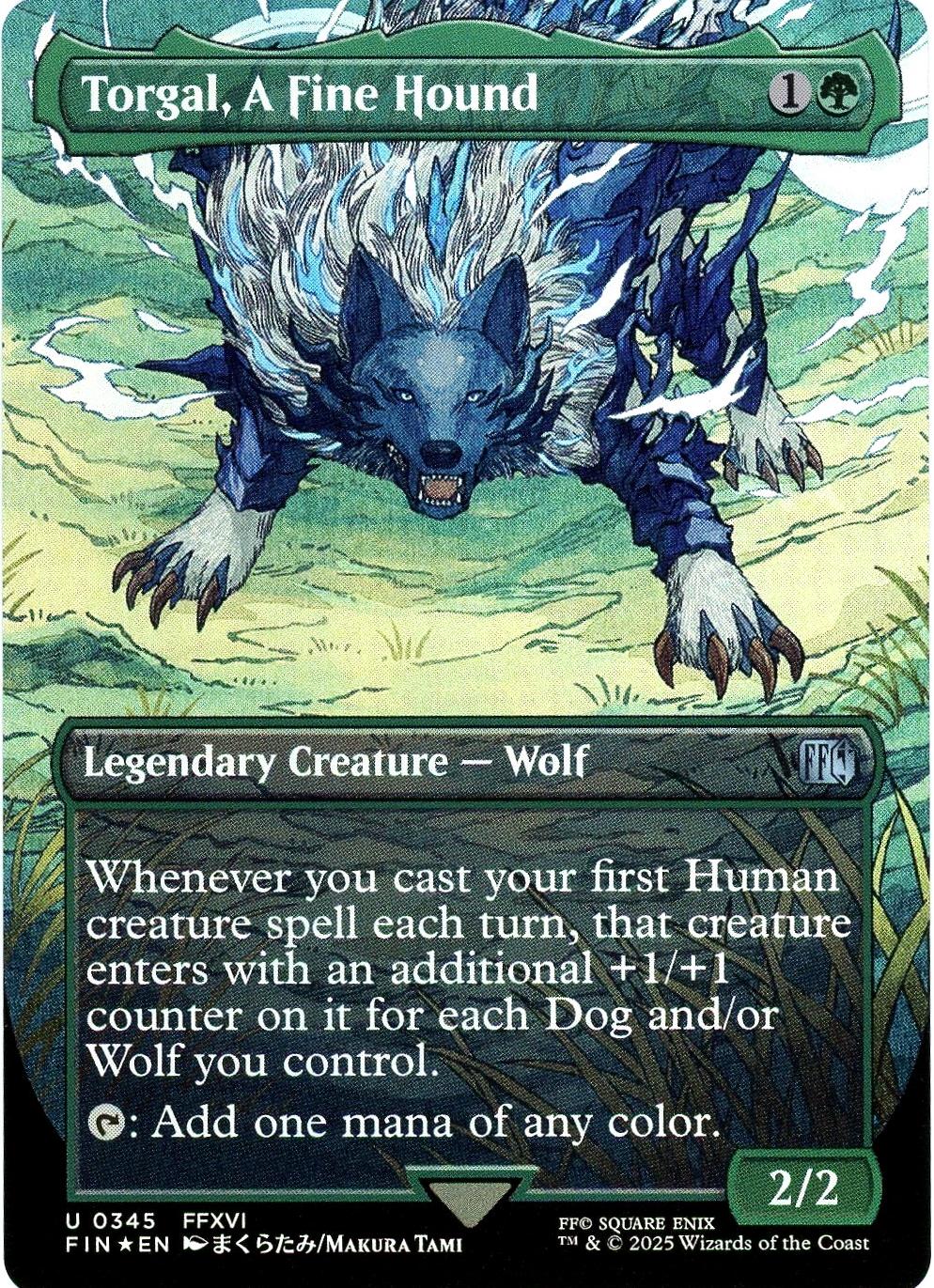 Torgal, A Fine Hound [Borderless Foil] #345 Prices | Magic Final