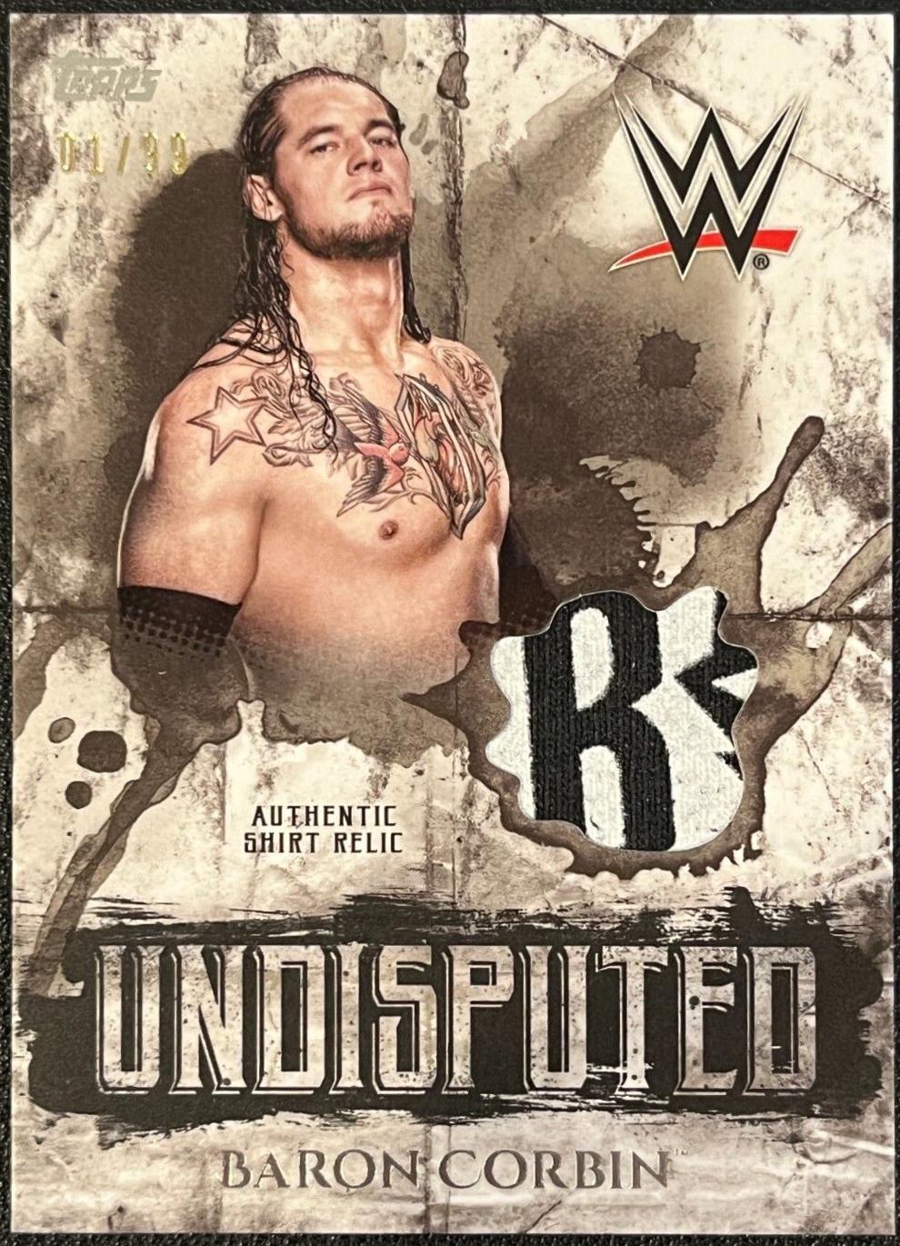 Baron Corbin #UR-BC Wrestling Cards 2018 Topps WWE Undisputed Relics