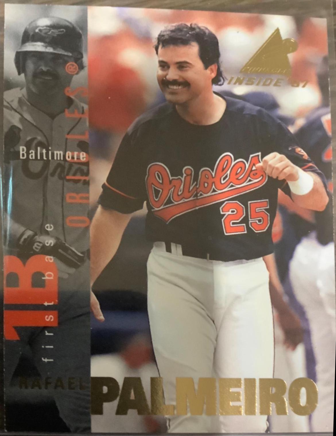 Rafael Palmeiro #17 Baseball Cards 1997 Pinnacle Inside