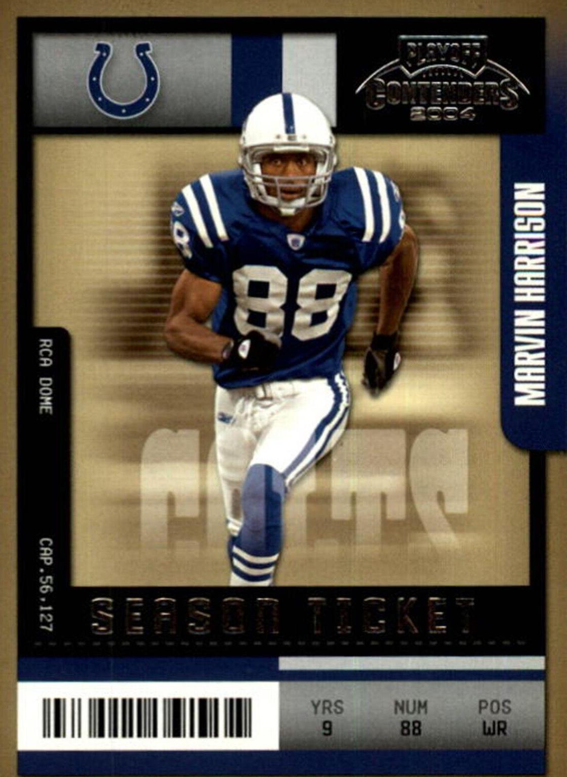 Marvin Harrison #44 2004 Playoff Contenders Football