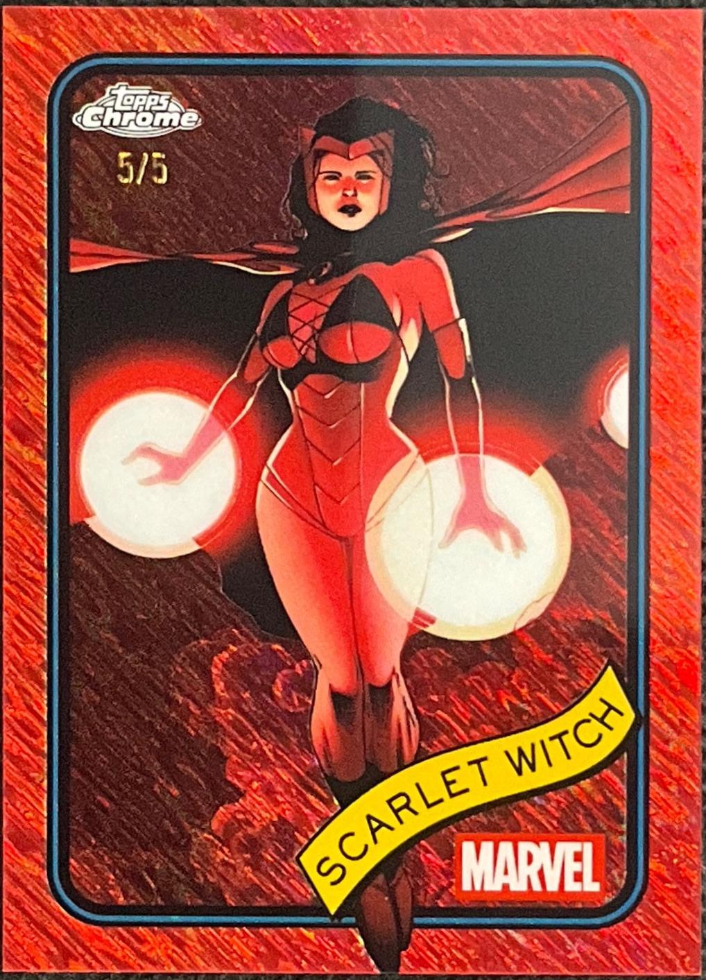 Scarlet Witch Red Shimmer Refractor