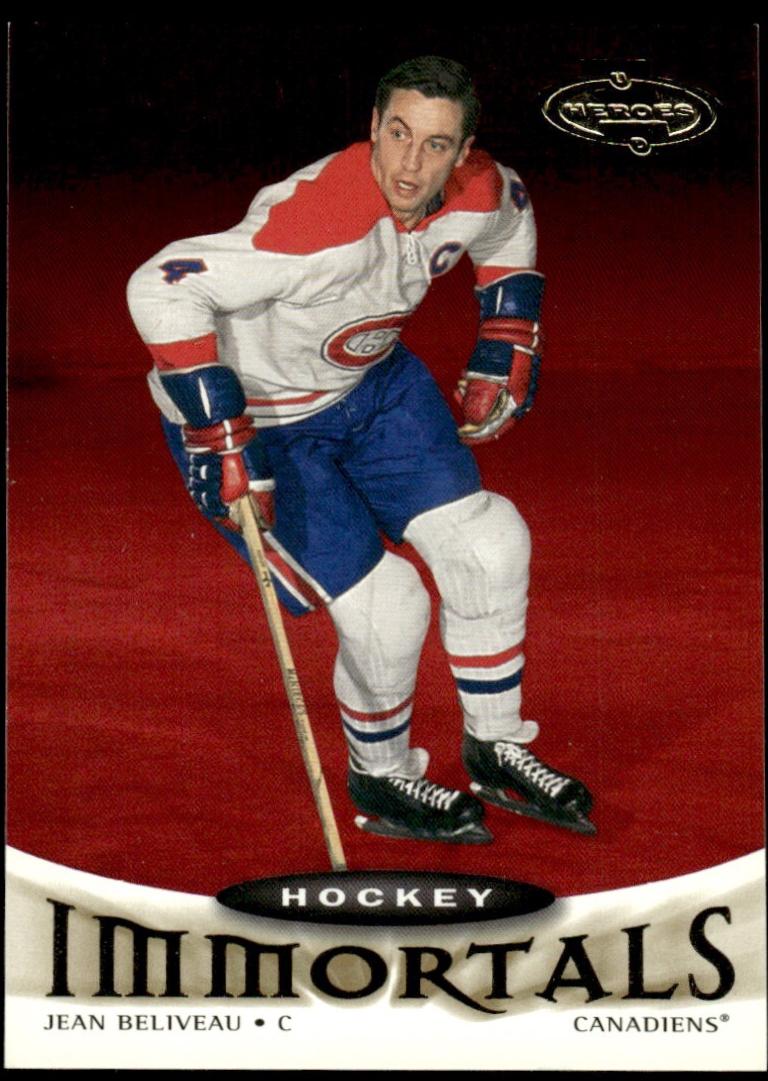 Jean Beliveau #130 2000 Upper Deck Heroes Hockey