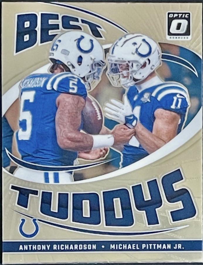 Anthony Richardson / Michael Pittman Jr. #7 Football Cards 2024 Panini Donruss Optic Best Tuddys