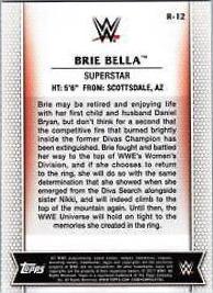 Brie Bella #R-12 Wrestling Cards 2017 Topps WWE Women's Division