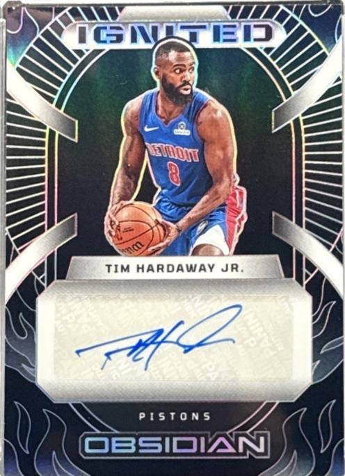 Tim Hardaway Jr. #20 2024 Panini Obsidian Ignited Signature Basketball