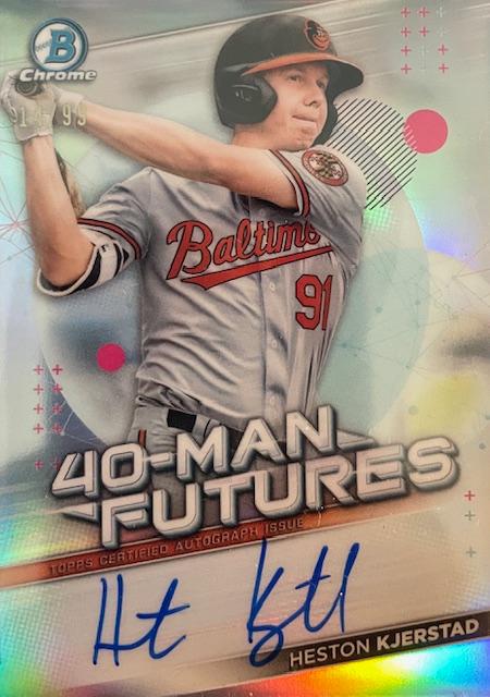 Heston Kjerstad #FMFA-HK Baseball Cards 2021 Bowman Chrome 40 Man Futures Autographs