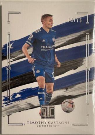 Timothy Castagne #51 Soccer Cards 2020 Panini Impeccable Premier League