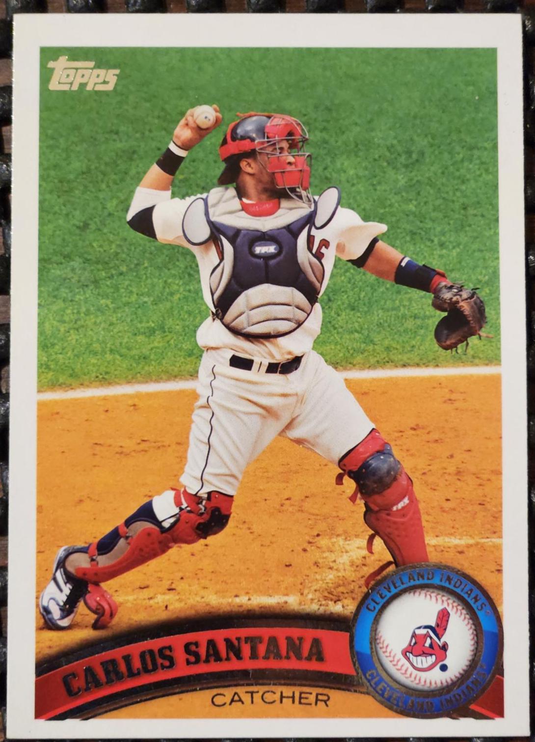 Carlos Santana #CLE1 Baseball Cards 2011 Topps Team Set Indians