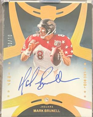 Mark Brunell #7 2024 Panini Eminence Pro Bowl Diamond Signature Football