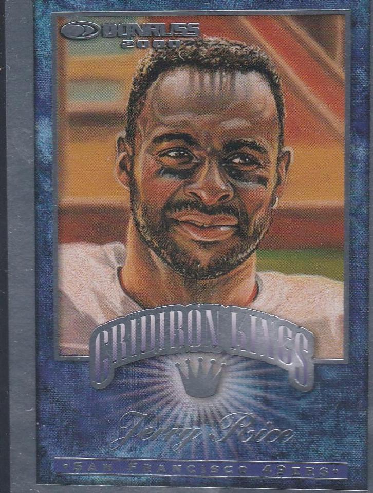 Jerry Rice #GK-8 Football Cards 2000 Panini Donruss Gridiron Kings